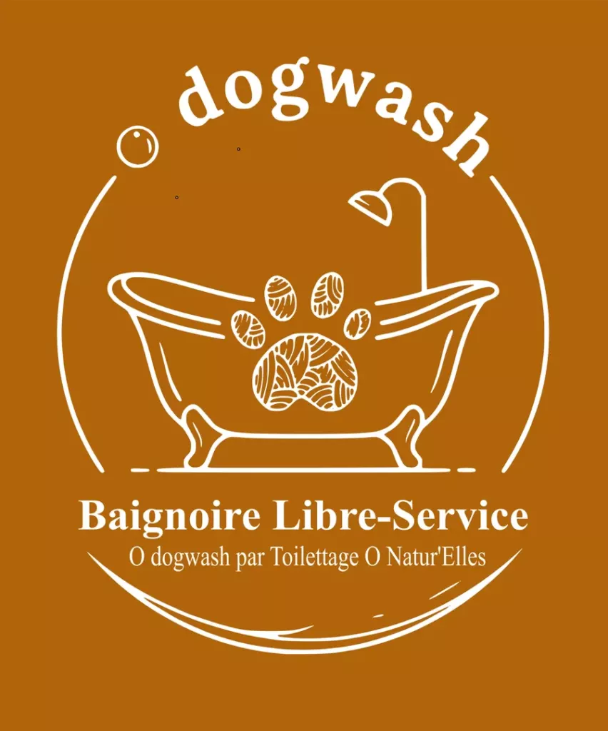 Logo O’Dogwash, baignoire libre-service par Toilettage O Natur’Elles